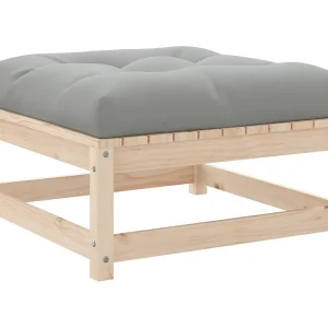 Garden Furniture – Tuinvoetenbank met kussen massief grenenhout Garden Furniture – Tuinvoetenbank met kussen massief grenenhout