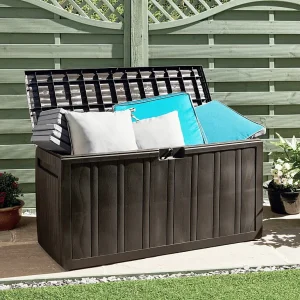 Garden Furniture – Kussenbox 117×45,5×57,5 cm 270 L bruin Garden Furniture – Kussenbox 117×45,5×57,5 cm 270 L bruin
