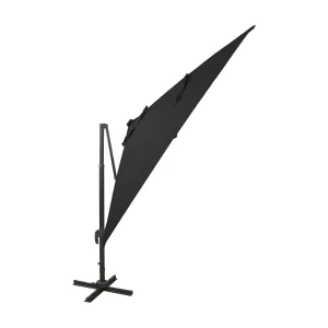 Filendra Zweefparasol met paal en LED-verlichting 300 cm zwart Filendra Zweefparasol met paal en LED-verlichting 300 cm zwart