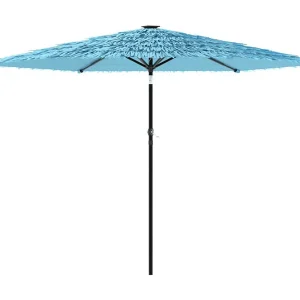Draveil Parasol met stalen paal 288x288x225 cm blauw Draveil Parasol met stalen paal 288x288x225 cm blauw