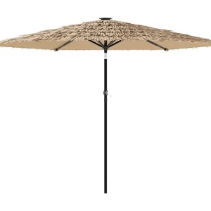 Draveil Parasol met stalen paal 288x288x225 cm bruin Draveil Parasol met stalen paal 288x288x225 cm bruin
