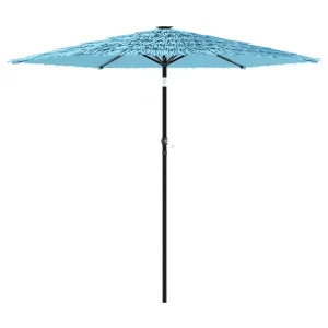 Draveil Parasol met stalen paal 268x268x226 cm blauw Draveil Parasol met stalen paal 268x268x226 cm blauw