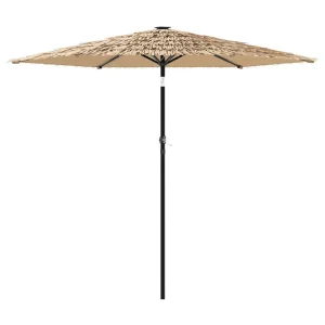 Draveil Parasol met stalen paal 268x268x226 cm bruin Draveil Parasol met stalen paal 268x268x226 cm bruin