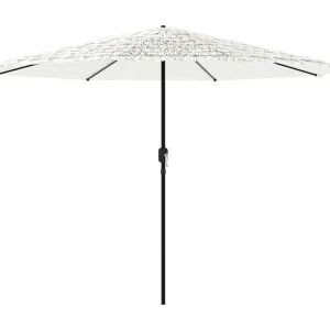 Draveil Parasol met stalen paal 324x324x247 cm wit Draveil Parasol met stalen paal 324x324x247 cm wit