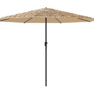 Draveil Parasol met stalen paal 388x388x248 cm bruin Draveil Parasol met stalen paal 388x388x248 cm bruin
