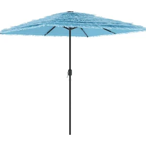 Draveil Parasol met stalen paal 248x248x248 cm blauw Draveil Parasol met stalen paal 248x248x248 cm blauw