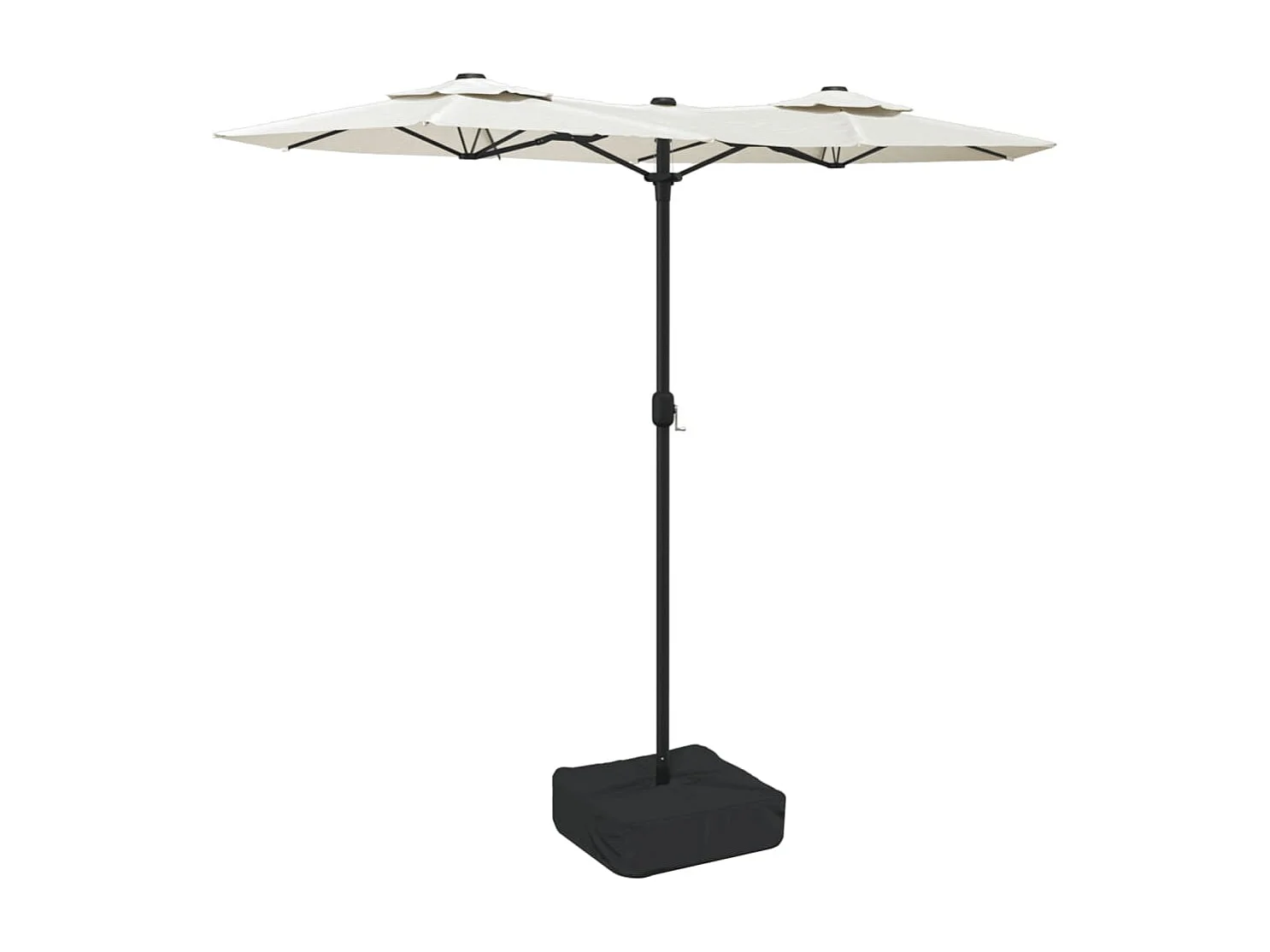 Eryx Parasol dubbel dak 316x145 cm zandwit