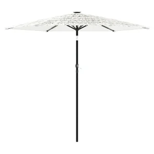 Draveil Parasol met stalen paal 223x223x213 cm wit Draveil Parasol met stalen paal 223x223x213 cm wit