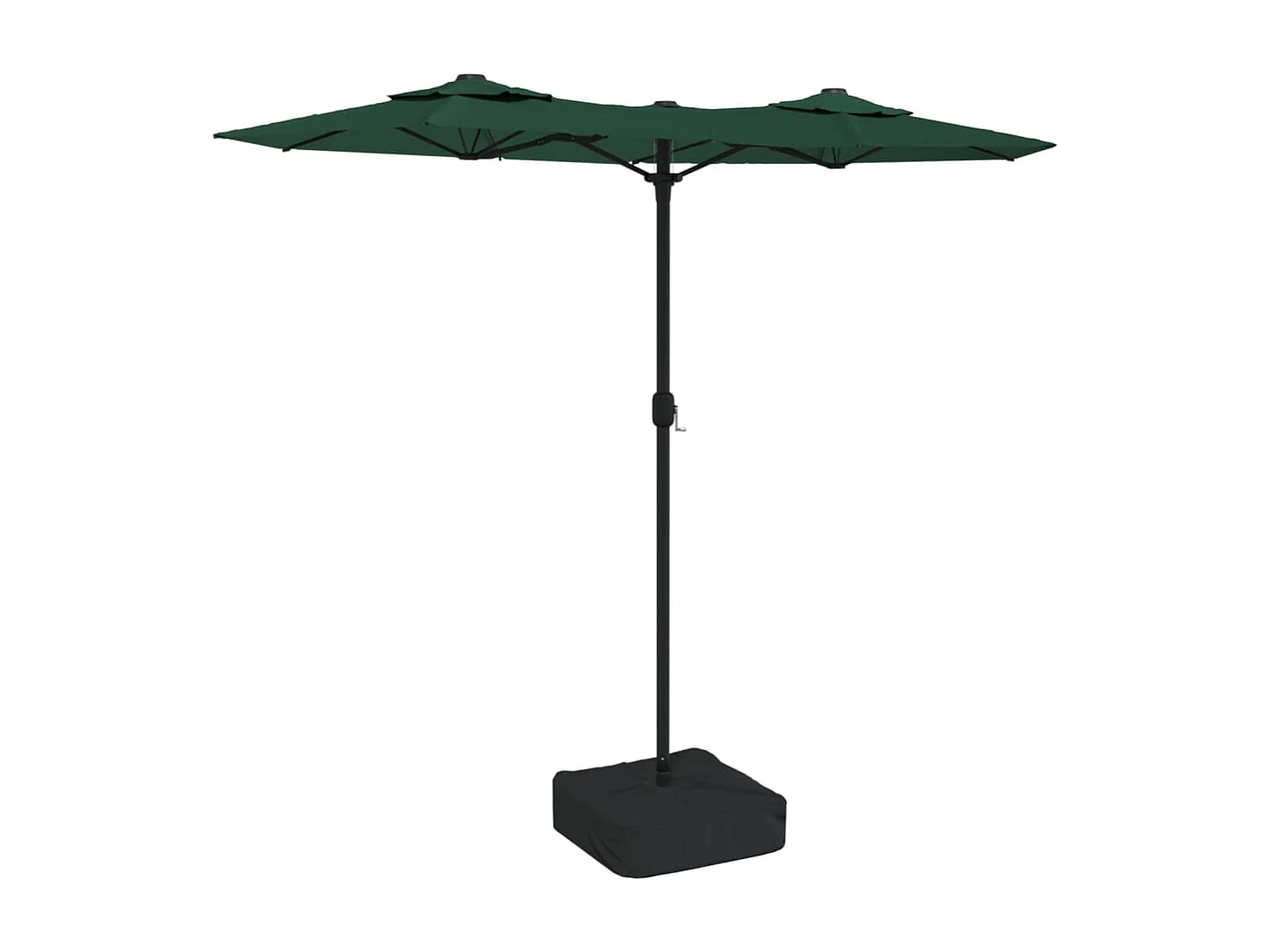 Eryx Parasol dubbel dak 316x145 cm groen