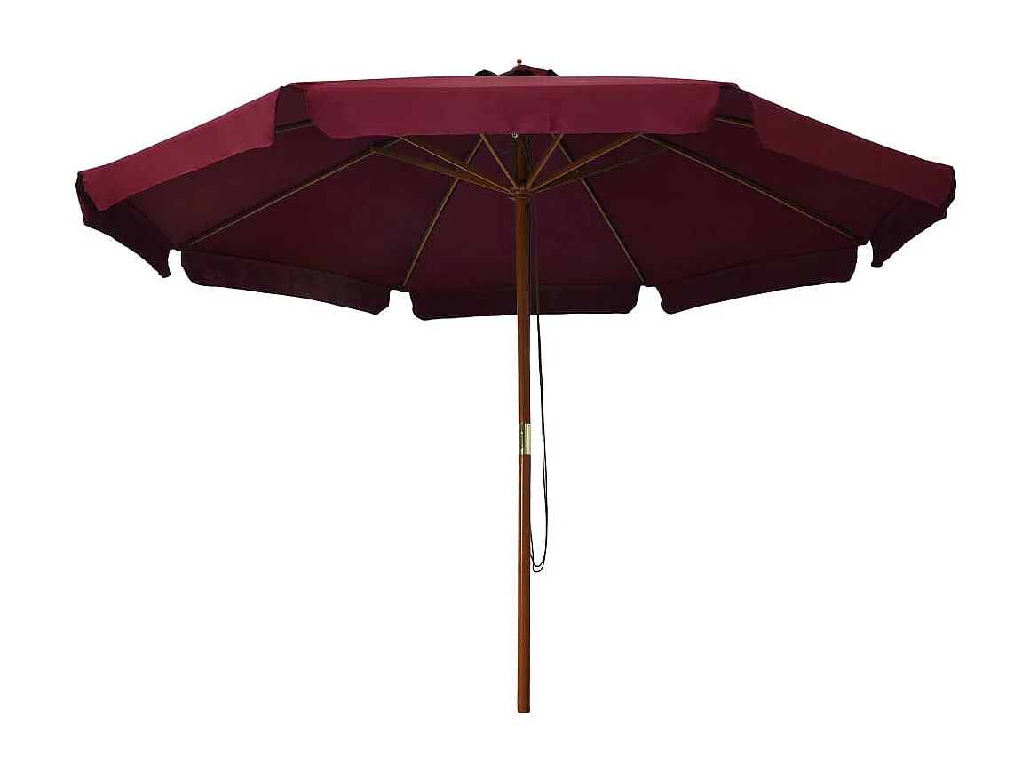 Eastvale Parasol met houten paal 330 cm bordeauxrood