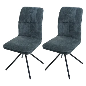 Eetkamerstoel MCW-N99 (set van 2), blauwgroen Eetkamerstoel MCW-N99 (set van 2), blauwgroen