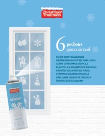 Christmas Traditions sjablonen 29 x 0,5 x 39 cm 6 stuks
