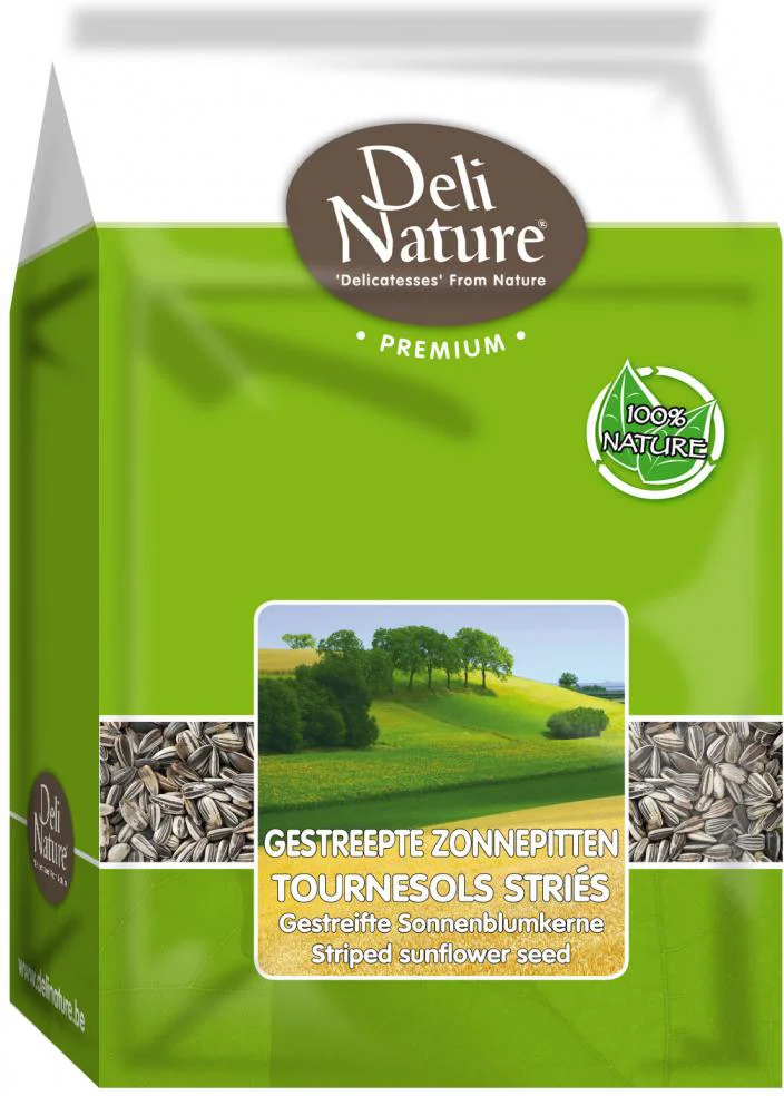 Deli Nature vogelvoer zonnepit gestreept 2,5 kg