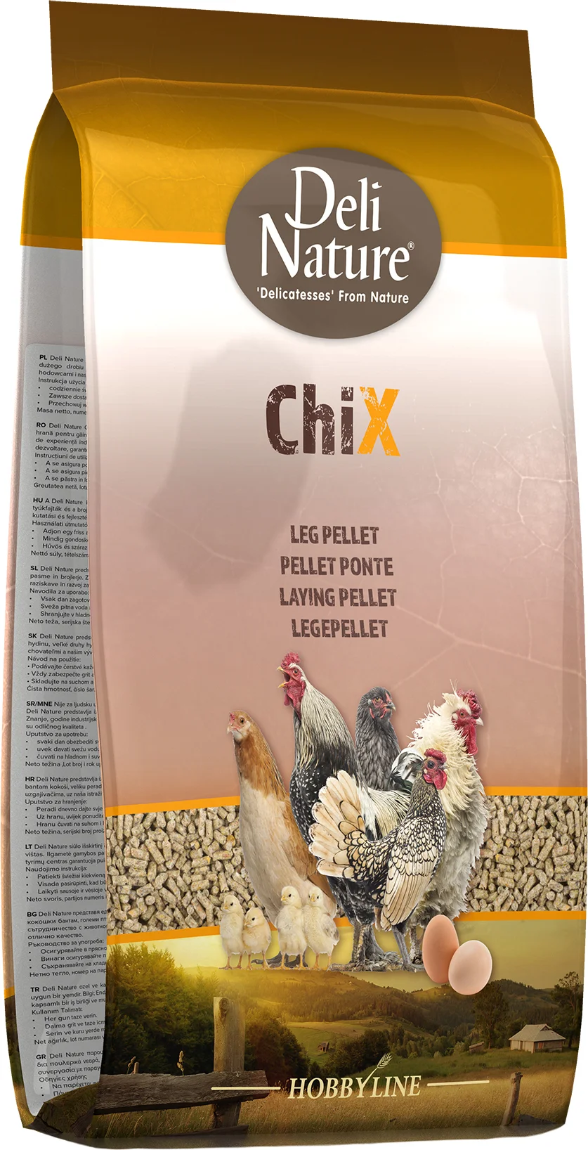 Deli Nature kippenvoer ChiX leg pellet 4 kg