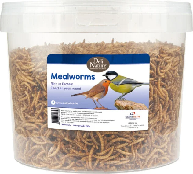 Deli Nature tuinvogelvoer Greenline meelwormen 700 g