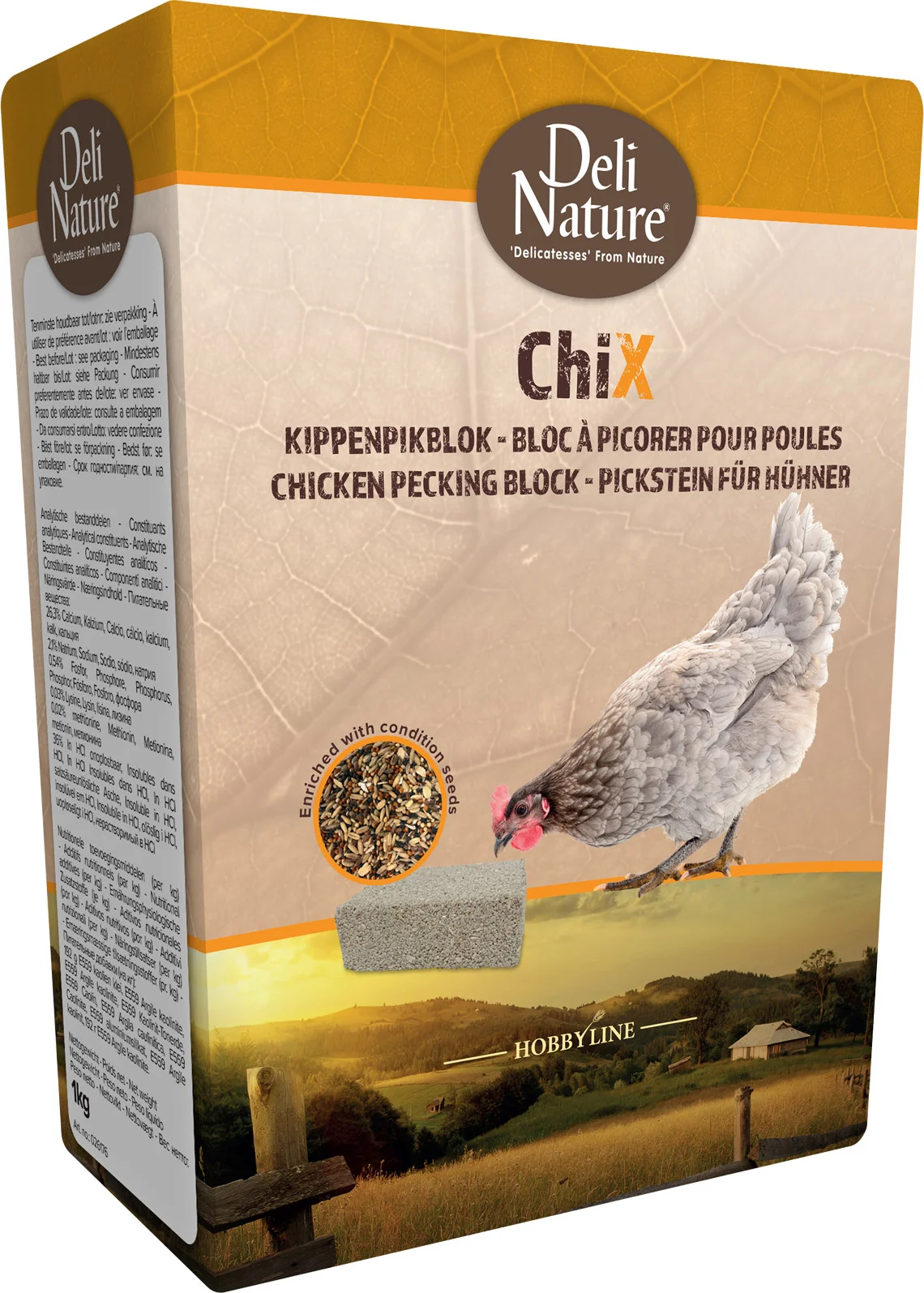 Deli Nature kippenvoer ChiX pikblok 1 kg