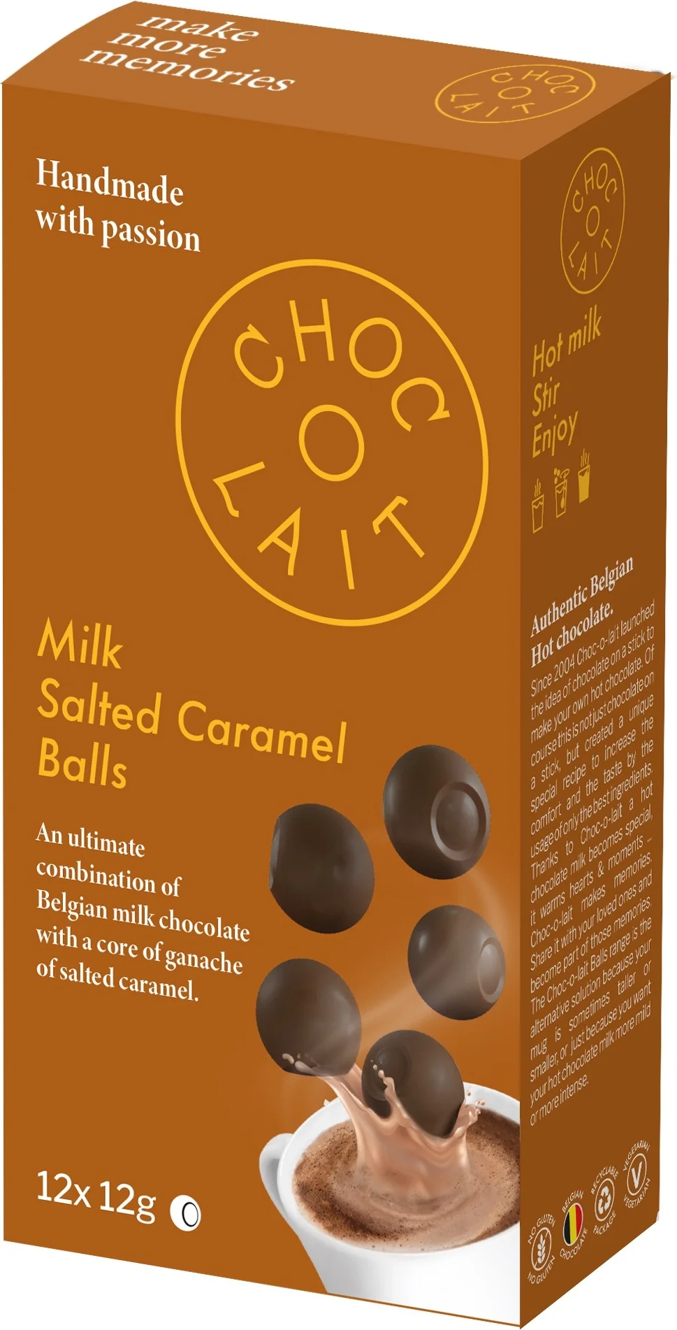 Choc-o-lait chocoballen gezouten karamel 12 x 12 gr