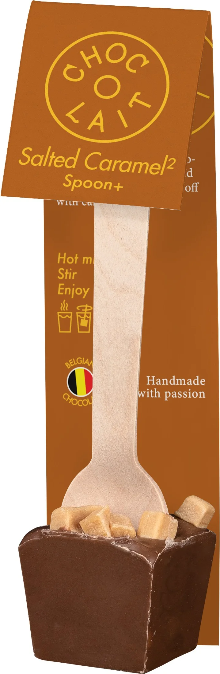 Choc-o-lait chocolademelk lepel dubbel karamel