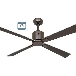 eco neo III 132, bruine body ventilator met wengé en grijze bladen zonder licht, casafan eco neo III 132, bruine body ventilator met wengé en grijze bladen zonder licht, casafan