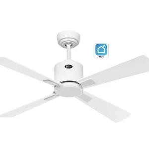 eco neo III 103, wifi-ventilator zonder licht, witte behuizing met witte en grijze bladen, casafan eco neo III 103, wifi-ventilator zonder licht, witte behuizing met witte en grijze bladen, casafan