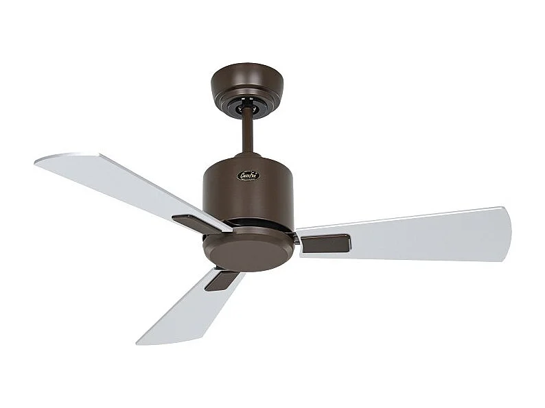 eco neo III 92, ventilator zonder licht, bruine behuizing met wengé en grijze bladen, casafan