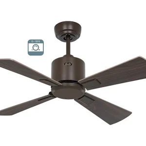 eco neo III 92, ventilator zonder licht, bruine behuizing met walnoot- en kersenhouten bladen, casafan eco neo III 92, ventilator zonder licht, bruine behuizing met walnoot- en kersenhouten bladen, casafan