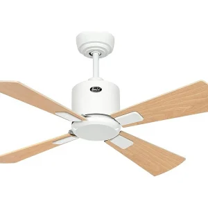 eco neo III 92, ventilator wifi zonder licht, witte behuizing met esdoorn- en beukenhouten bladen, casafan eco neo III 92, ventilator wifi zonder licht, witte behuizing met esdoorn- en beukenhouten bladen, casafan