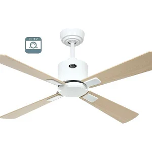 eco neo III 103, ventilator zonder licht, witte behuizing met esdoorn- en beukenhouten bladen, casafan eco neo III 103, ventilator zonder licht, witte behuizing met esdoorn- en beukenhouten bladen, casafan