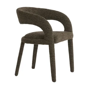 Eetkamerstoel KYRAN – 58x57x78 cm – Bruin – Set van 2 Eetkamerstoel KYRAN – 58x57x78 cm – Bruin – Set van 2