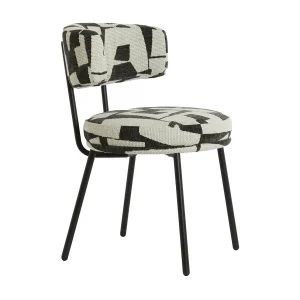 Eetkamerstoel HARVIE – 57x55x77 cm – Wit – Set van 2 Eetkamerstoel HARVIE – 57x55x77 cm – Wit – Set van 2