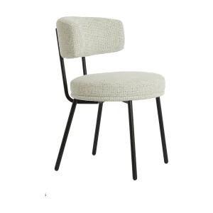 Eetkamerstoel HARVIE – 57x55x77 cm – Wit – Set van 2 Eetkamerstoel HARVIE – 57x55x77 cm – Wit – Set van 2