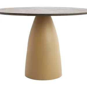 Eettafel PALMIRA – Ø120×76 cm – Bruin Eettafel PALMIRA – Ø120×76 cm – Bruin
