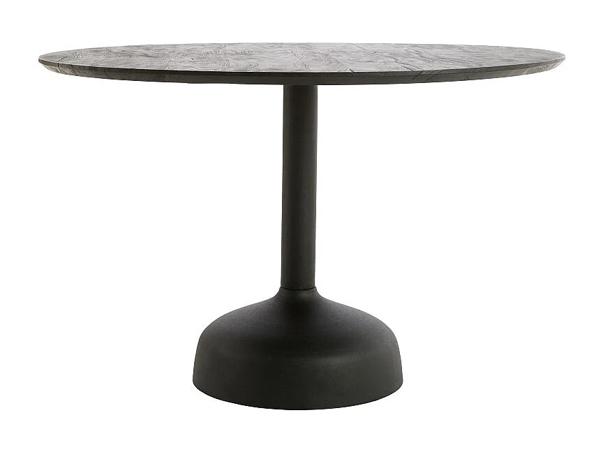 Eettafel TUNJA - Ø120x76 cm - Zwart