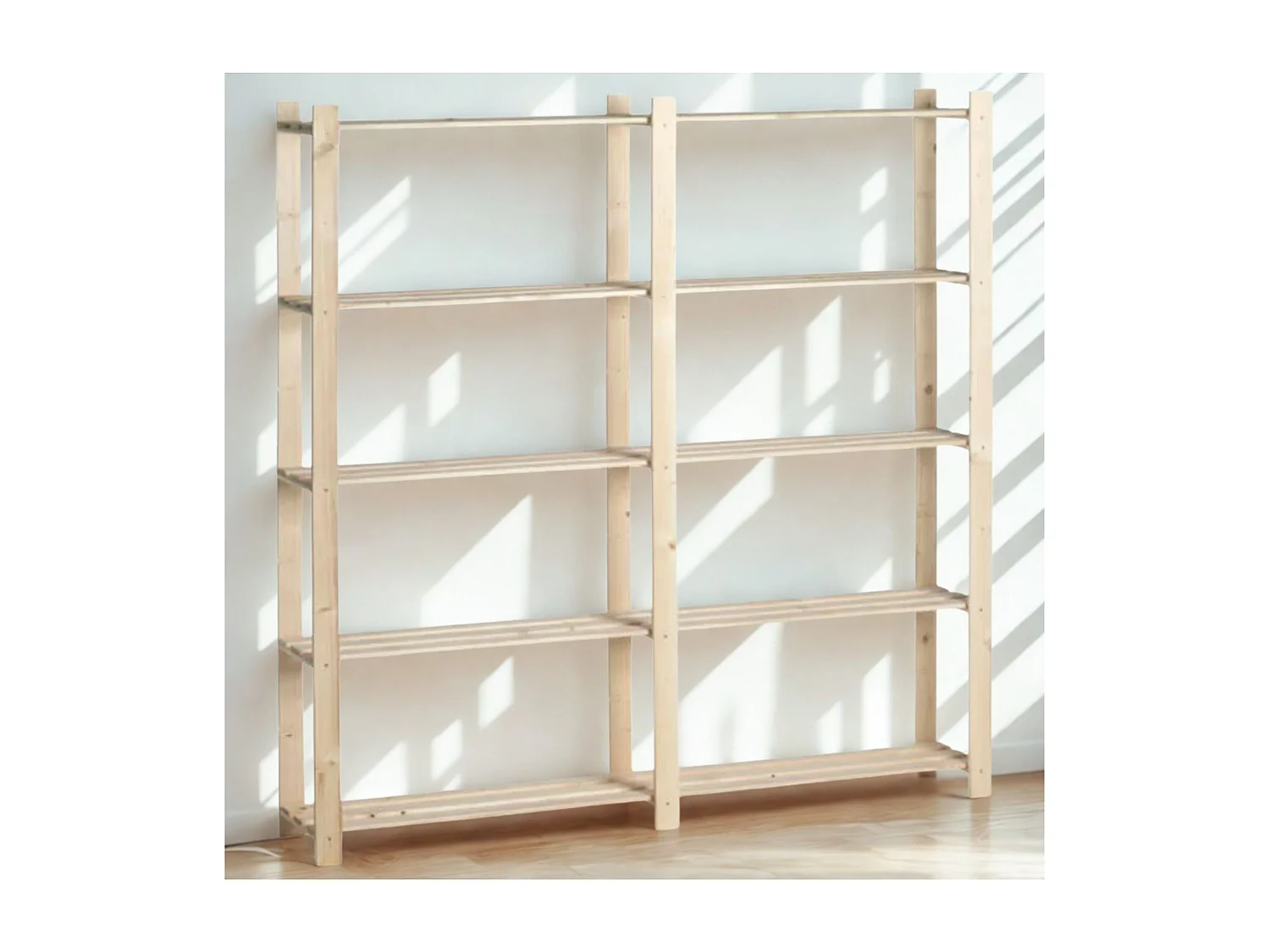 Dubbele houten plank – 5 planken – 175 × 175 × 30 cm