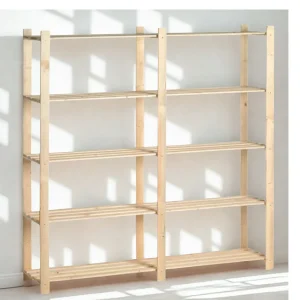 Dubbele houten plank – 5 planken – 175 × 175 × 40 cm Dubbele houten plank – 5 planken – 175 × 175 × 40 cm