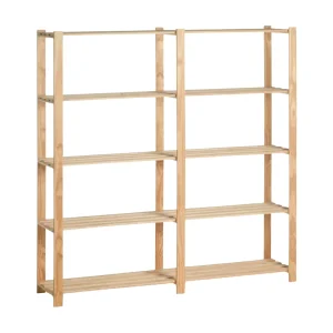 Dubbele houten plank – 5 planken – 175 × 175 × 40 cm – maximale belasting 250 kg Dubbele houten plank – 5 planken – 175 × 175 × 40 cm – maximale belasting 250 kg