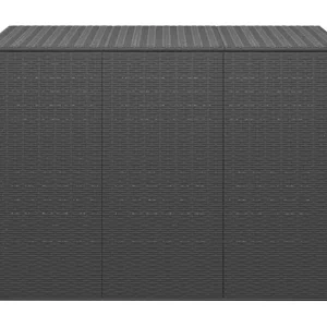 Evans Tuinbox 145x100x103 cm polyetheen rattan zwart Evans Tuinbox 145x100x103 cm polyetheen rattan zwart