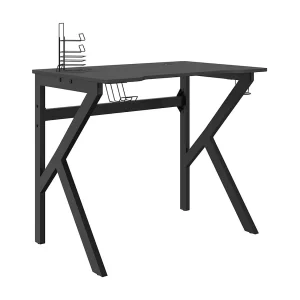 Faril Gamingbureau met K-vormige poten 90x60x75 cm zwart Faril Gamingbureau met K-vormige poten 90x60x75 cm zwart