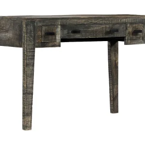 Garden Furniture – Bureau 110x50x75 cm massief mangohout zwart Garden Furniture – Bureau 110x50x75 cm massief mangohout zwart