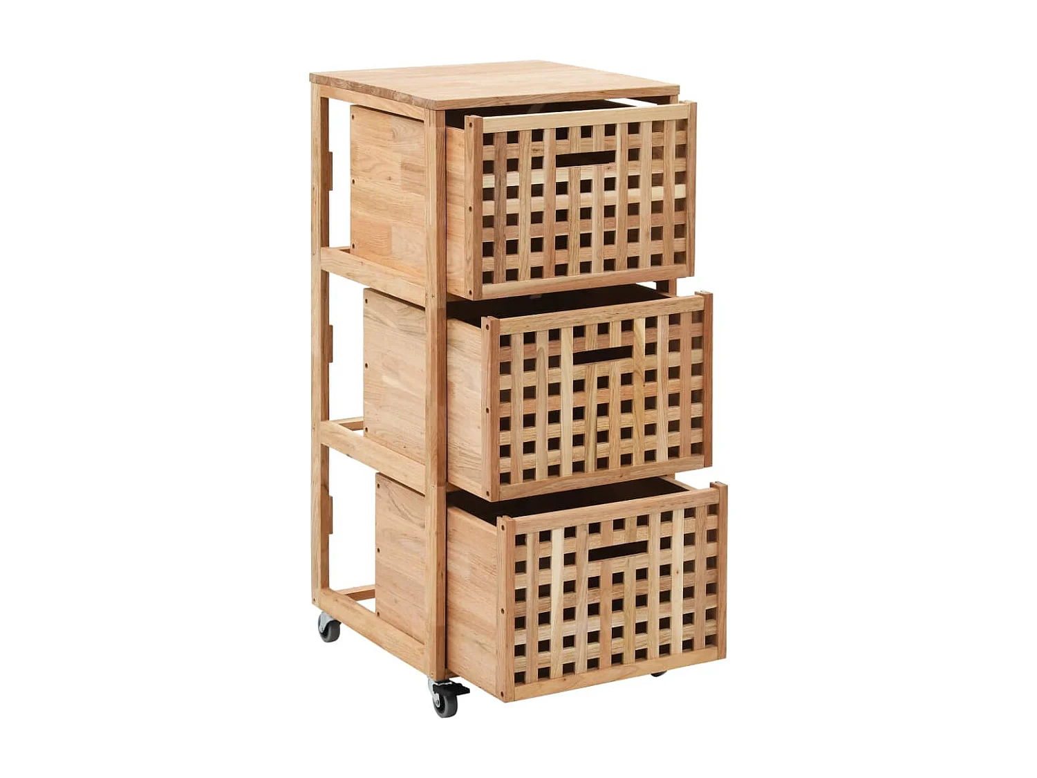 Garden Furniture - Badkamerkastje 41x41x91 cm massief walnotenhout