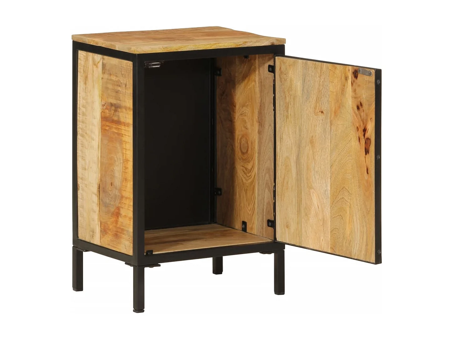 Garden Furniture - Badkamerkast 40x30x60 cm massief mangohout en ijzer