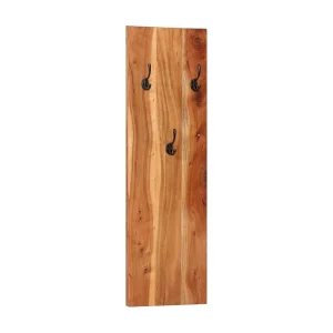 Folker  Wandkapstokken 2 st 36x3x110 cm massief acaciahout