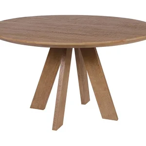 Eettafel ELYA – Rond diameter 120 cm – Massief mangohout – Rustieke stijl