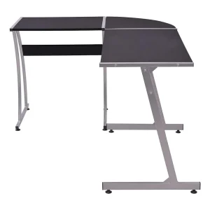 Erindor Hoekbureau L-vormig zwart Erindor Hoekbureau L-vormig zwart