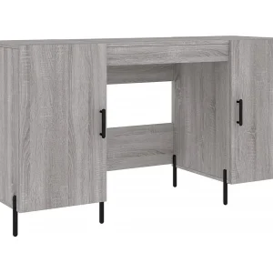 Fort Payne  Bureau 140x50x75 cm bewerkt hout grijs sonoma eikenkleurig