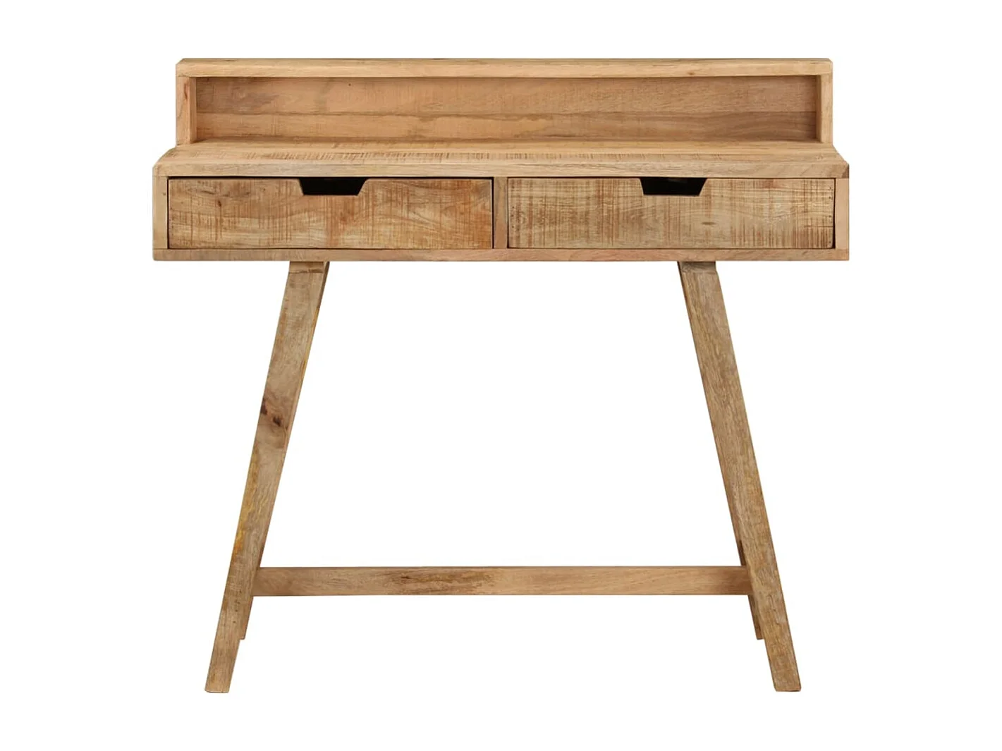 Eloira Bureau 100x45x90 cm massief ruw mangohout