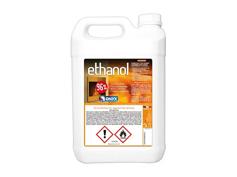 Ecologische Brandstof voor Decoratieve Open Haard zonder Rookkanaal - 5L Onyx
