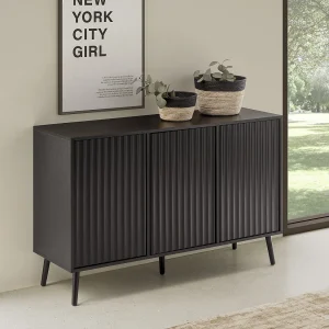 Dressoir Regen 3 deuren kleur Zwart