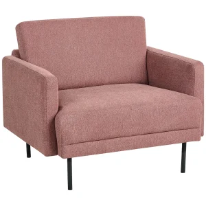 Fauteuil BREDA Stof Roze