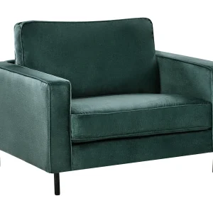 Fauteuil SAVALEN Fluweel Donkergroen Fauteuil SAVALEN Fluweel Donkergroen